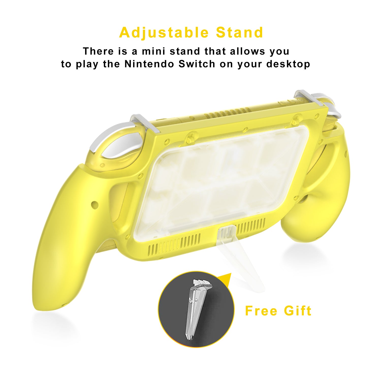 DSS-68 For Nintendo Switch Lite Ergonomic Grip Handle with Game Card Storage Case DSS-68 For Nintendo Switch Lite Ergonomic Grip Handle with Game Card Storage Case